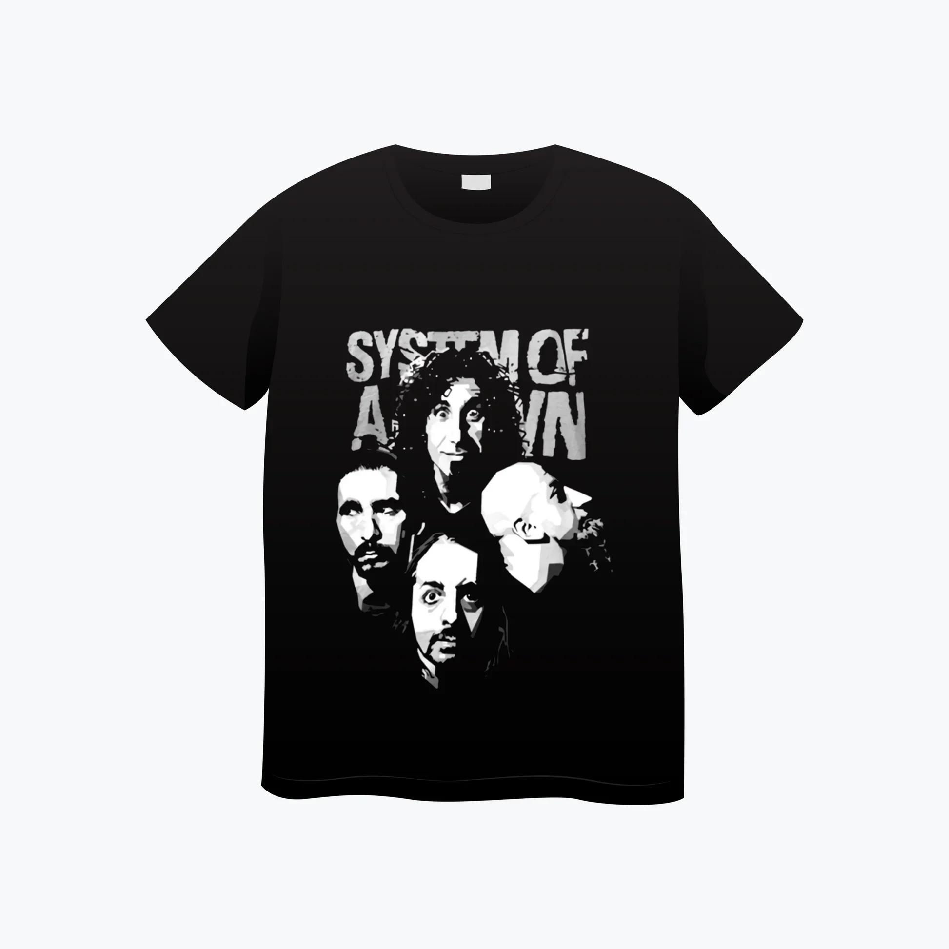 

Футболка группы System Of A Down Хлопковая Мягкая Летняя Футболка Мужская Женская Модная Футболка Женская Рок Музыка Уличная Одежда Футболки 2025 Топы S