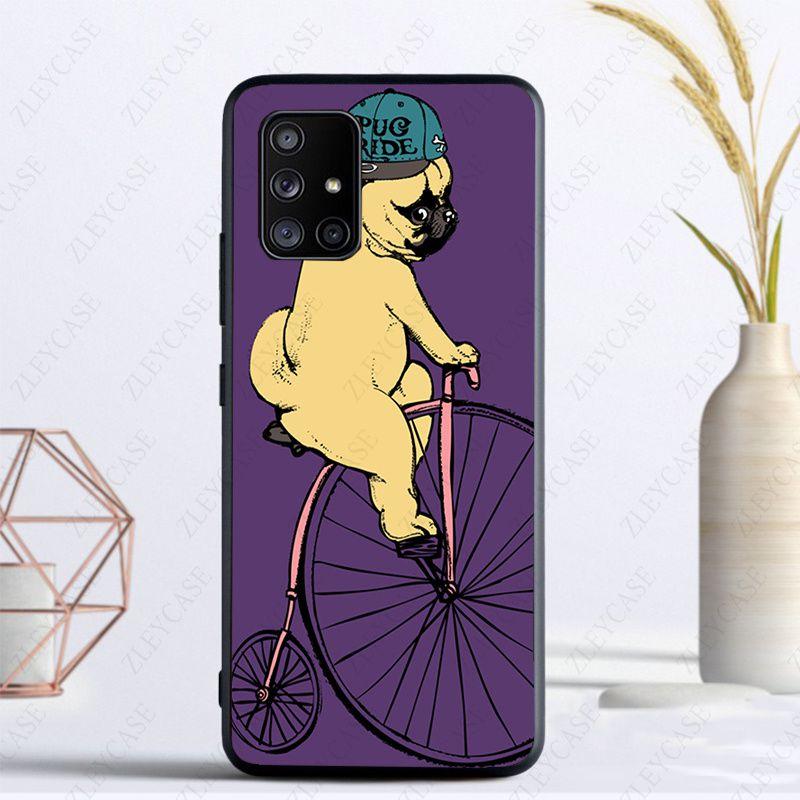Soft Phone Cover For Samsung Galaxy A32 A12 A52 A53 A22 5G A11 A21S A50 A10S A20E A30S A40 A51 A70 A71 CASE Lovely Pug Dog
