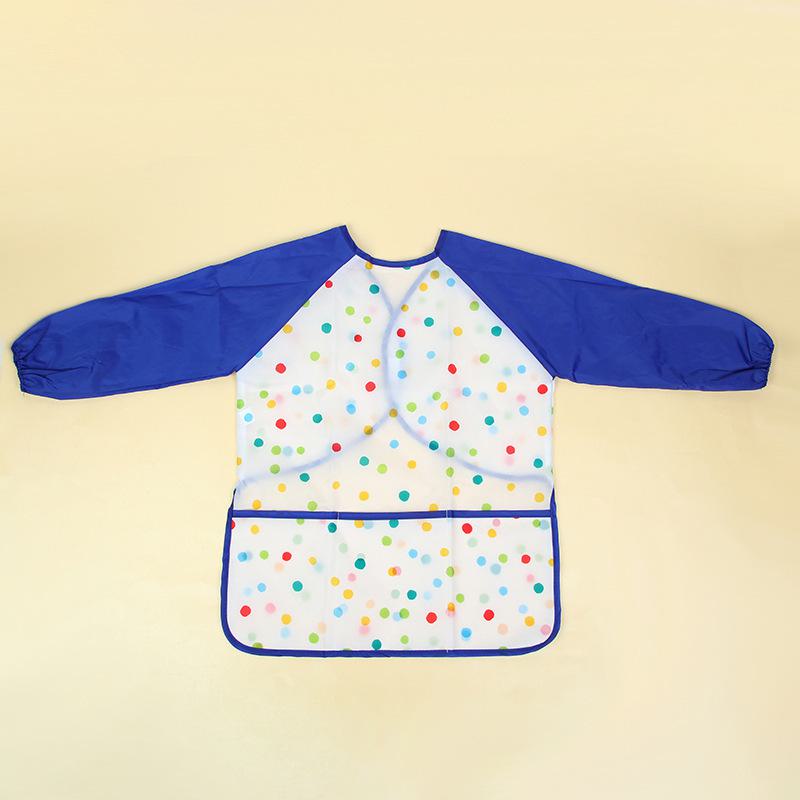 Tablier d'art à manches longues pour enfants avec poche et housse de protection pour aquarelle