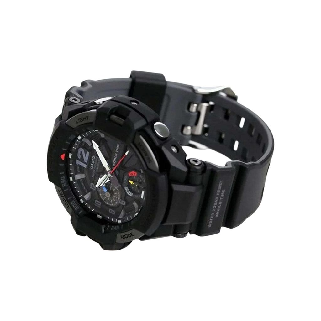 Casio G-Shock Aviation Series Fashion Retro Classic Pointer Dual Display 3D Sports Waterproof Quartz Watch Men watches Black GA-1100-1A1