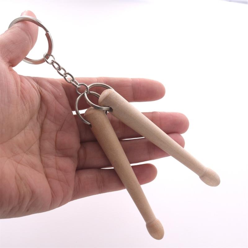 Portable Small Drumstick Keychains Charm Pendant Fashion Accessory For Drummers And Music Fan Parties Decoration