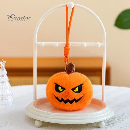Creative Pumpkin Plushies Halloween Plush Keychain, Cute Spooky Stuffed Toy Pendant for Bag Charm Keys, Soft Mini Doll Hanging Ornament Festival