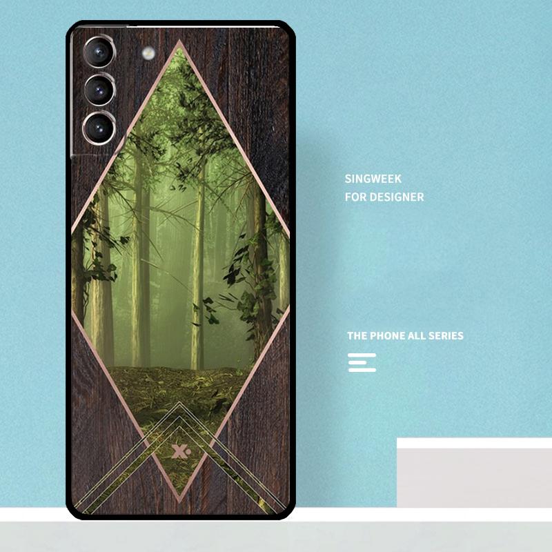

Forest Geometry Wood Nature Case For Samsung Galaxy S25 Ultra S25 FE S20 S21 S22 S23 Plus S9 S10 S24 Ultra Phone Cover Galaxy S20 FE