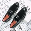 Fashion Italian Moccasins Men Loafers Suede Oxford Classic Original Derbies Shoes Slip-On Wedding Shoes Pointed Toe Dress Leather Shoe