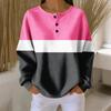 Women's Casual Shirts Long Sleeve Tops Button Up V Neck Loose Knit Fall Favorites For Women