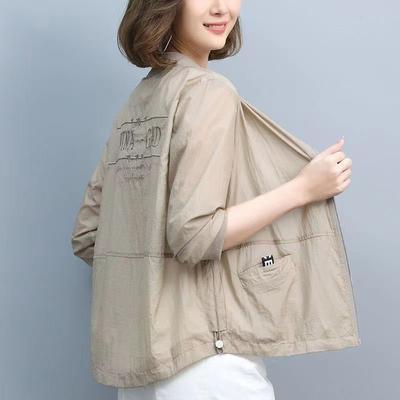 Korean Spring Summer Zipper Patchwork Pockets Blouses Simplicity Stand Collar Solid Dignified Generous Loose Women's Clothing