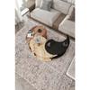 Yin Yang Unity Serenity Coffee Table Set Of 3 Sapphire Oak Madran Walnut Black 90 Cm Diameter