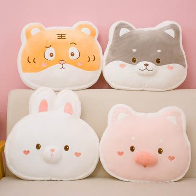 New Soft and Cute Tiger Head Pillow Maidu Pillow Plush Rabbit Doll Home Backrest Wedding Throw