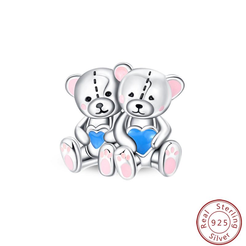 Sweet Copper Princess Dress Rabbit Koala Rainbow Horse Cat Charms Beads 3Mm Diy Fine Jewelry Gifts