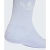 adidas 3-Stripe Knee Socks 2P - White: Clear Sky KD8259 6192206