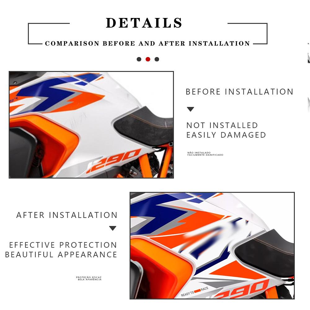 Motorcycle Accessories 3D Epoxy Resin Sticker Protection Kit For 1290 Super Adventure R 2023-2024