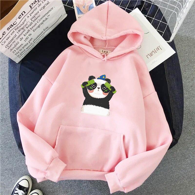Sweat à capuche drôle le chat pour femmes, mode Kawaii coréen Harajuku, vêtements de dessin animé des années 90, capuche surdimensionnée pour filles