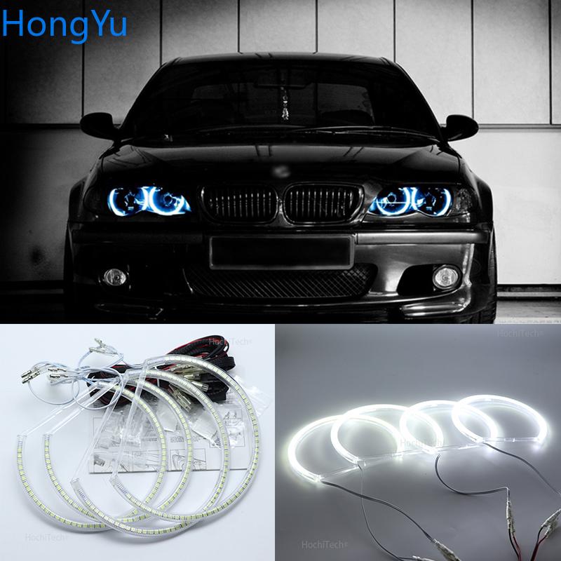 Excellent Angel Eyes Ultra Bright Smd Led Angel Eyes Kit Rings for BMW 3 Serie E46 Sedan Facelift 2001-05 Halogen Headlight