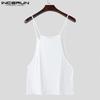 INCERUN Summer Men U Neck Sling Sleeveless Casual Loose Tank Tops Camisole