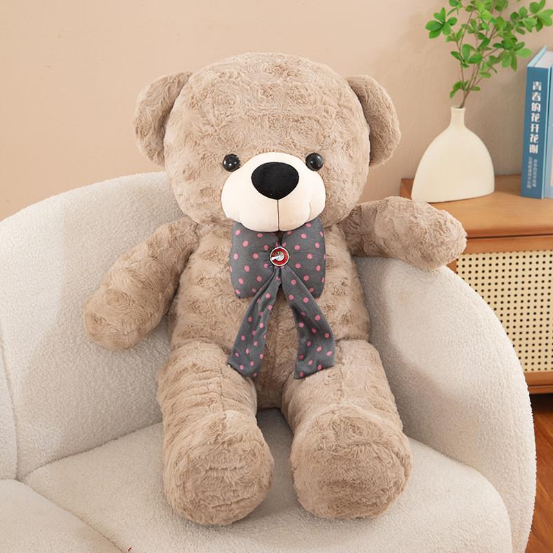Large Tie Bow Sweater Teddy Bear Plush Toy Girls Birthday Gift Child Companion