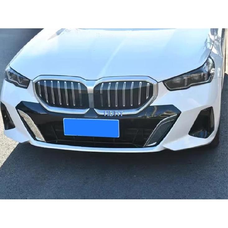 Car Styling Front Bumper Racing Grille Molding Fog light Cover Tail Door Strip Rear Trunk Trim Fit For BMW 5 Series I5 2024 +