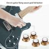 4 Stück Gitarren-Geschwindigkeitsregler-Knöpfe Elektrische Gitarre Topfhut-Knöpfe Kunststoff Gitarren-Lautstärke- und Tonregler-Knöpfe Einfach zu bedienen