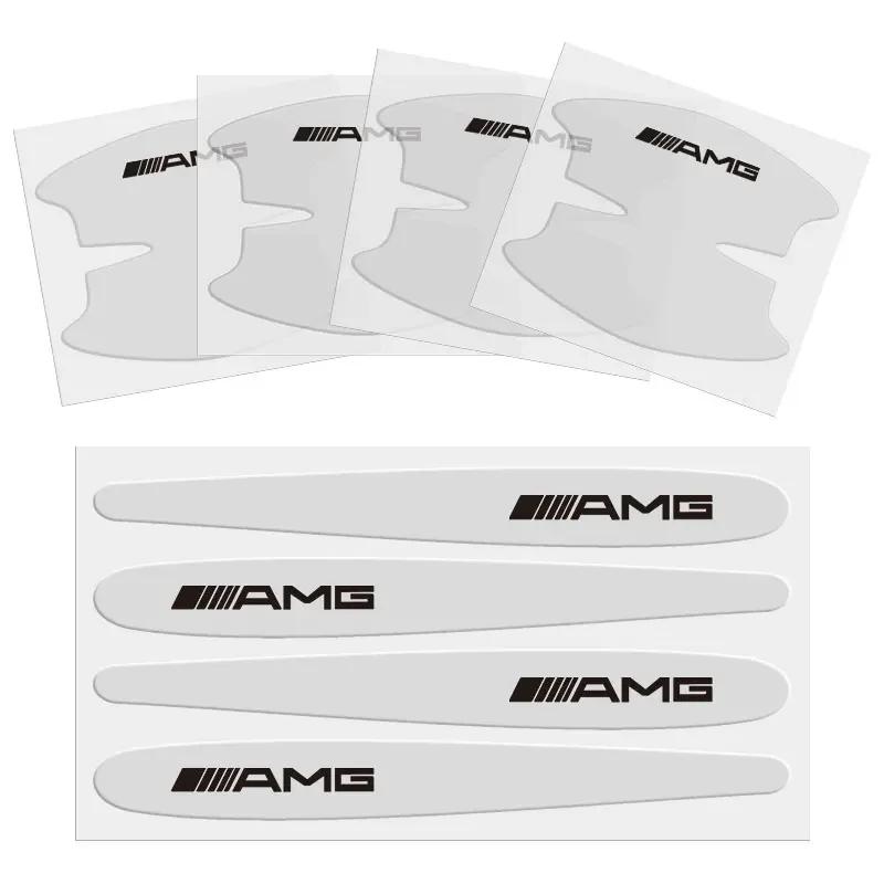 

Hots 8pcs Auto Door Wrist Transparent Protector Side Handle Decal for Mercedes Benz W124 W203 W204 W205 W212 GLS GL CLA GLA GLE