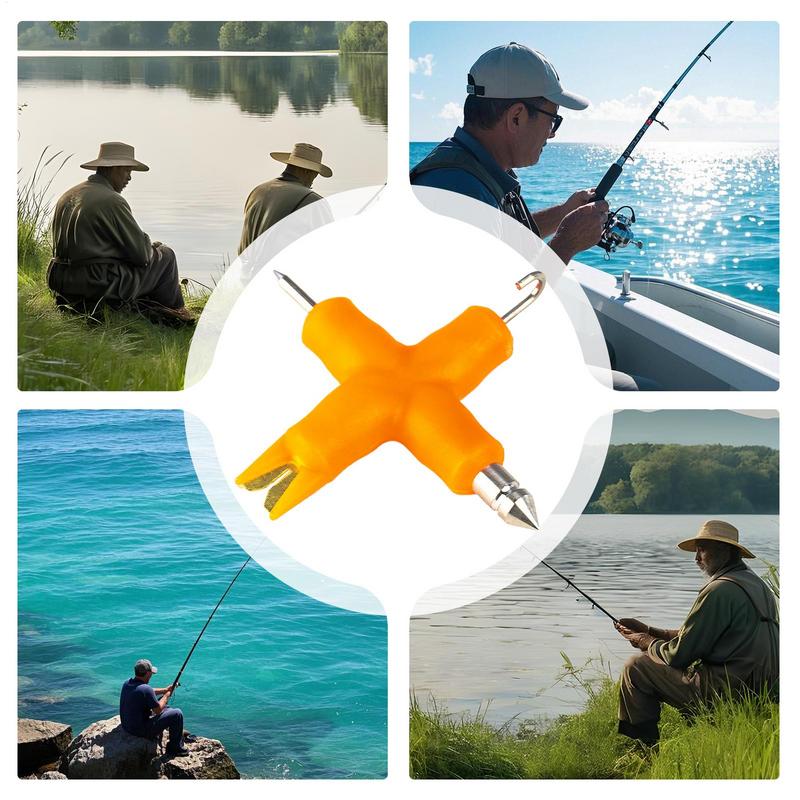 Carp Fishing 4 in 1 Coated Braid Stripper Rig Tool Puller Line Tool Multi-purpose Portable Knotter Tool Fishing Accessories