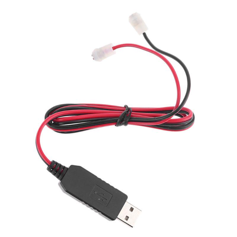 Magnetic Clip USB 5V To 4.2V Converter Voltage Converter Power Cable 3.7V 18650 26650 Battery Eliminator Cable