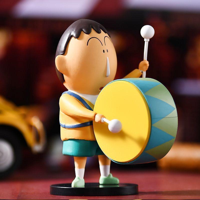 Crayon Shin-chan Instrument Muzyczny Tajemnicze Pudełko Figurka Zabawka - Anime Ozdoba na Biurko Prezent.