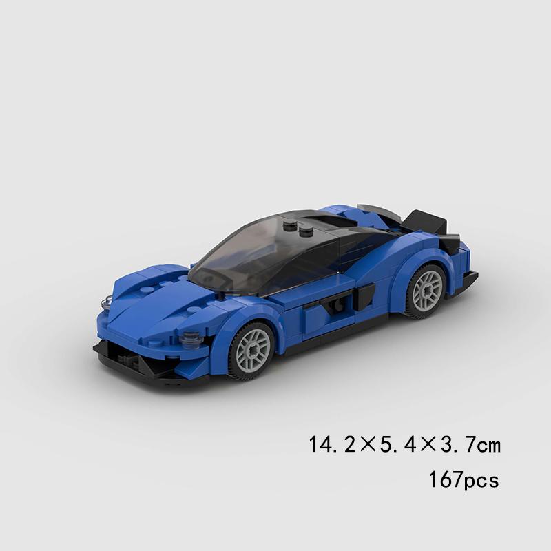 Hot Moc 765Lt City Speed Racing Car Sports Building Blocks Bricks Technique Supercar Racers Vehicles Kits Toys Gift
