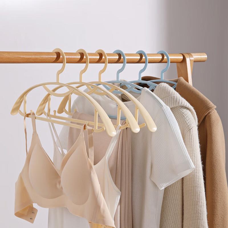Meiliya Plastic Round Shoulder Non-Slip Hangers