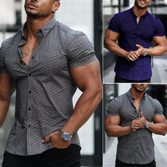 

Мужская рубашка с отложным воротником, кардиган, повседневная летняя рубашка с коротким рукавом, повседневная одежда