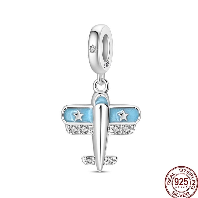 Authentic Stering copper Blue Bow Perfume Heart Charm Dancing shoes Bead Compatible With Authentic 3mm Bracelets Do It Yourself Ideal For Women Fine J