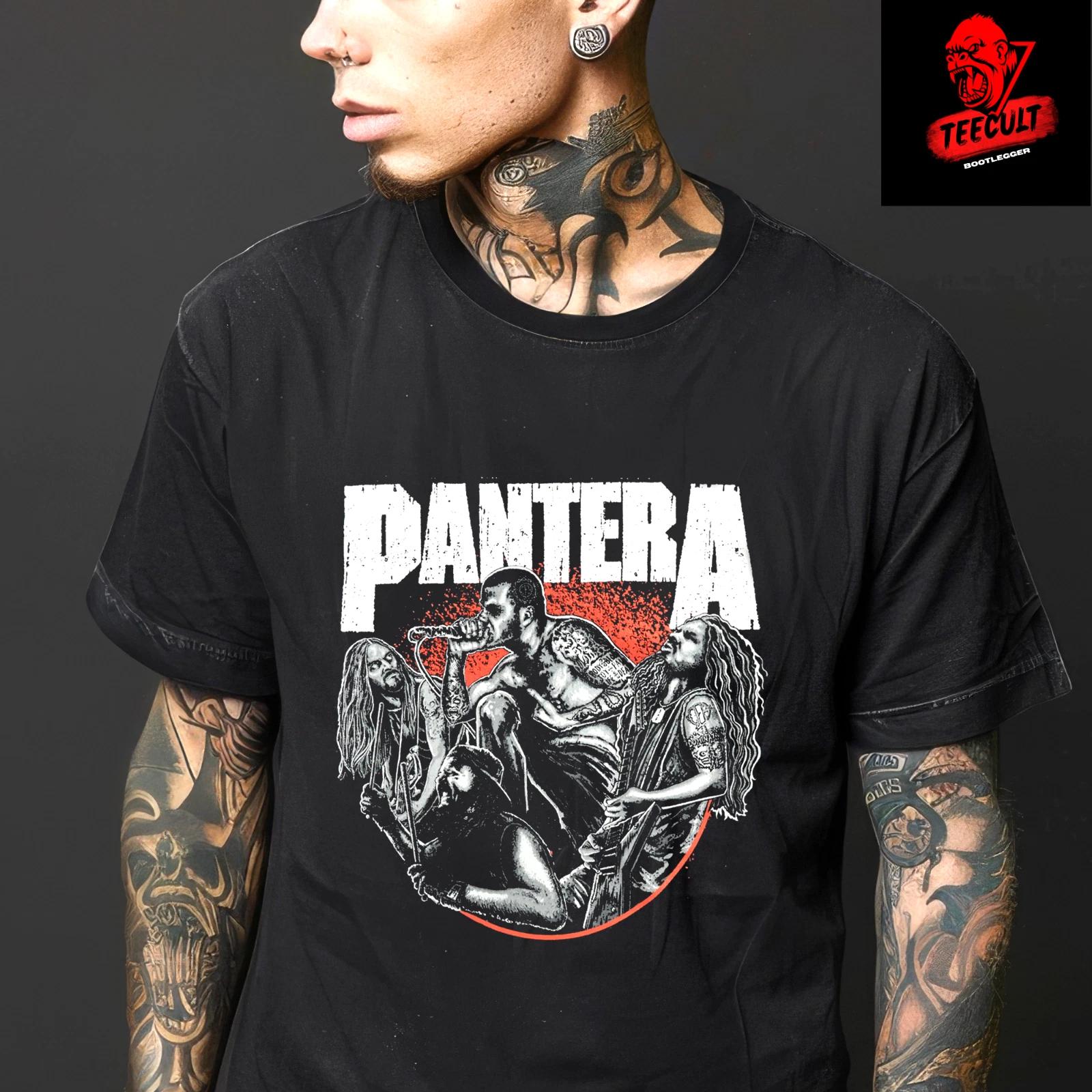 Men s and Women s T-shirts Pantera Heavy Metal Rock Band Music Tee Unisex Cotton XXL
