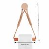 Wall Mounted Toilet Paper Holder Wood  Rope Towel Rack Toilet Roll Holder  Bathroom Kitchen Brdroom