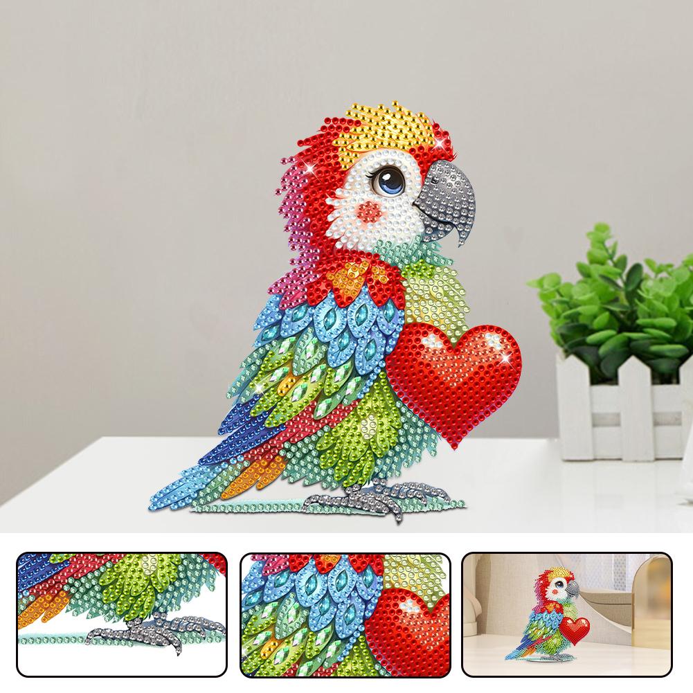 Acrylic Shaking Head Diamond Painting Tabletop Ornaments Kit Cute Christmas Diamond Painting Desktop Ornaments Kit Holiday Decor