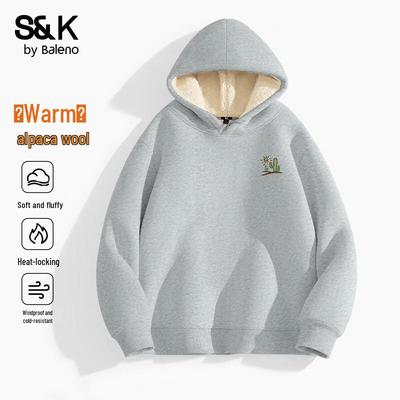 Baleno Men's S&K Series Alpaca Fleece Hooded Sweatshirt