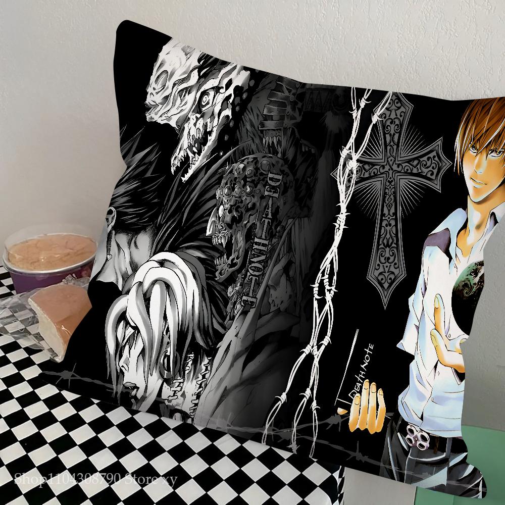 Anime Death Note Ryuk Pillow Case Square Pillow Bedroom Sofa Leisure Comfort Cushion Car Living Room Home Decoration