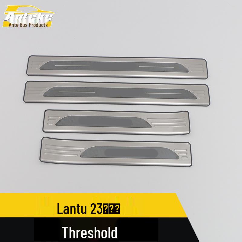 Lantu 23 Light Chasing Stainless Steel Welcome Pedal Sill & Bumper Protective Sticker