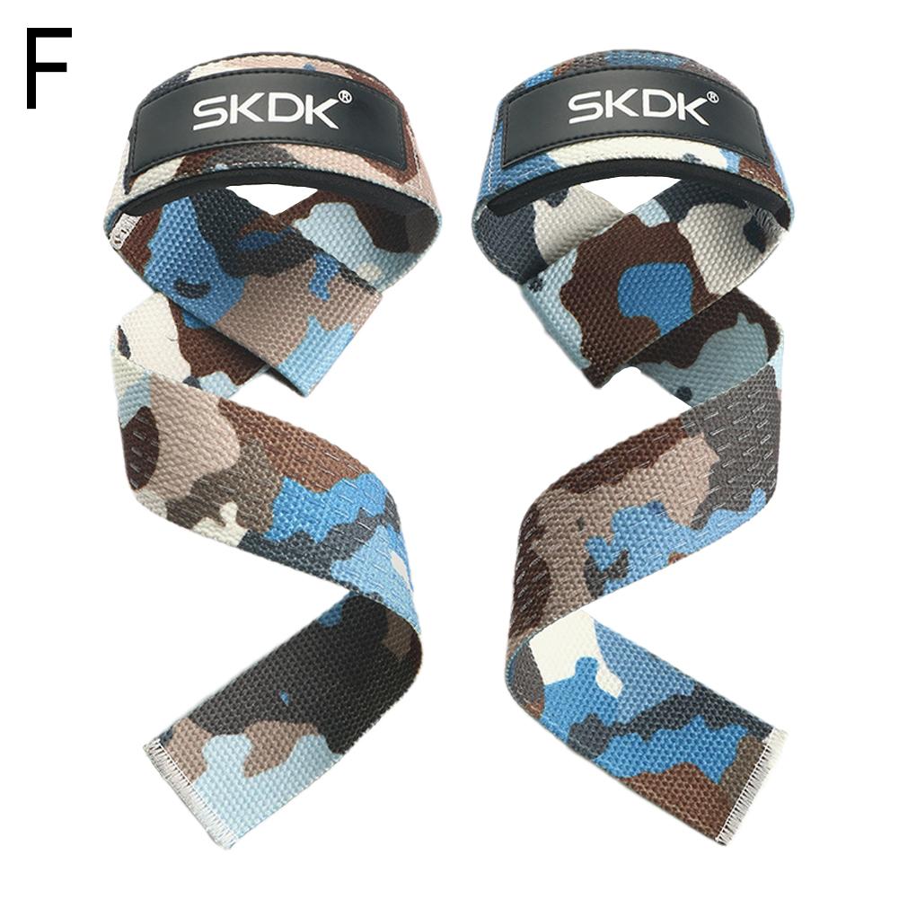 1 Pair Wrist Lifting Straps Gym Weightlifting Deadlift Strap Cotton Hard Pull Grip Band with Neoprene Padded & Non-Slip Silicone