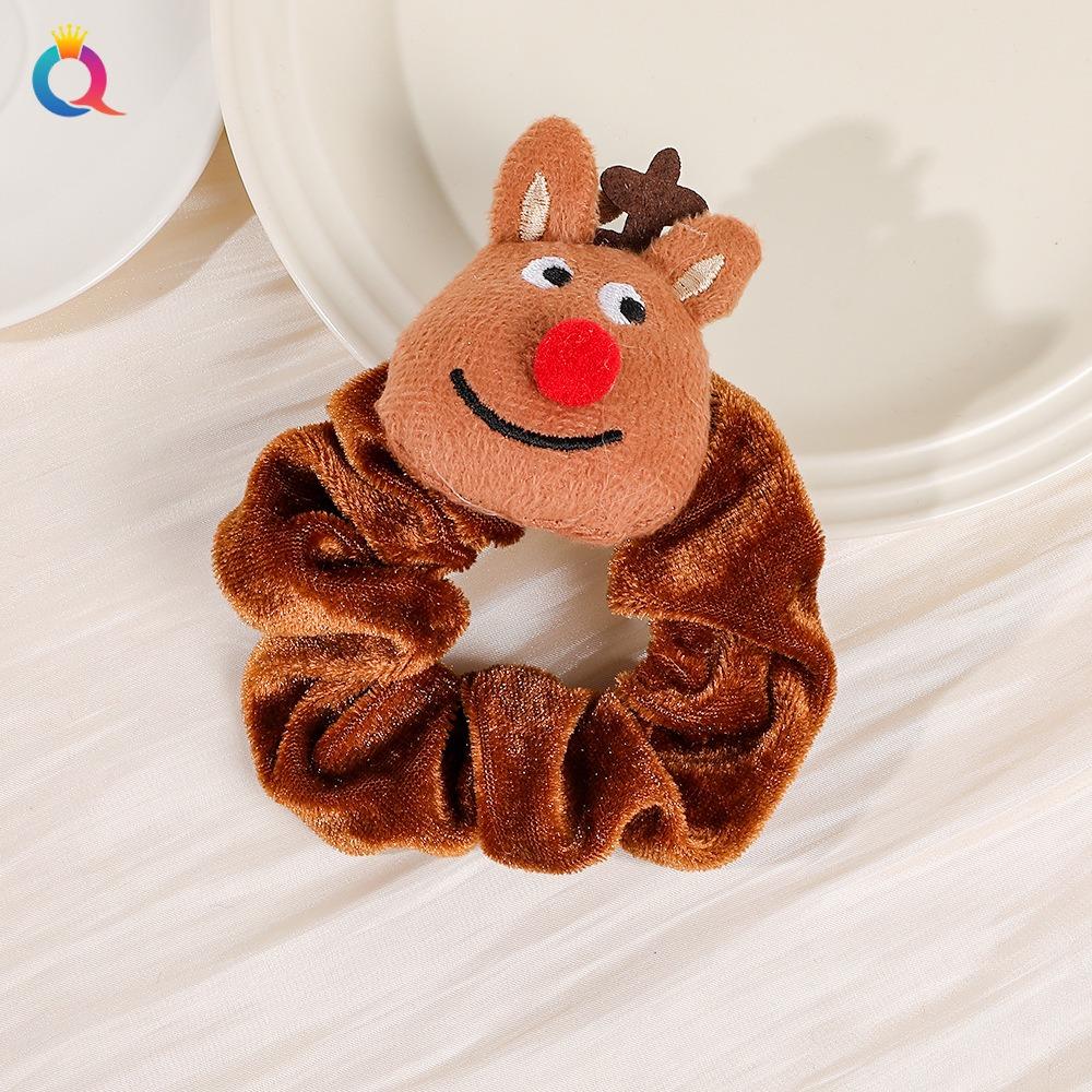 1 Pcs Christmas Headdress Plush Large Intestine Headband with High-end Feeling, Tied Hair Headband