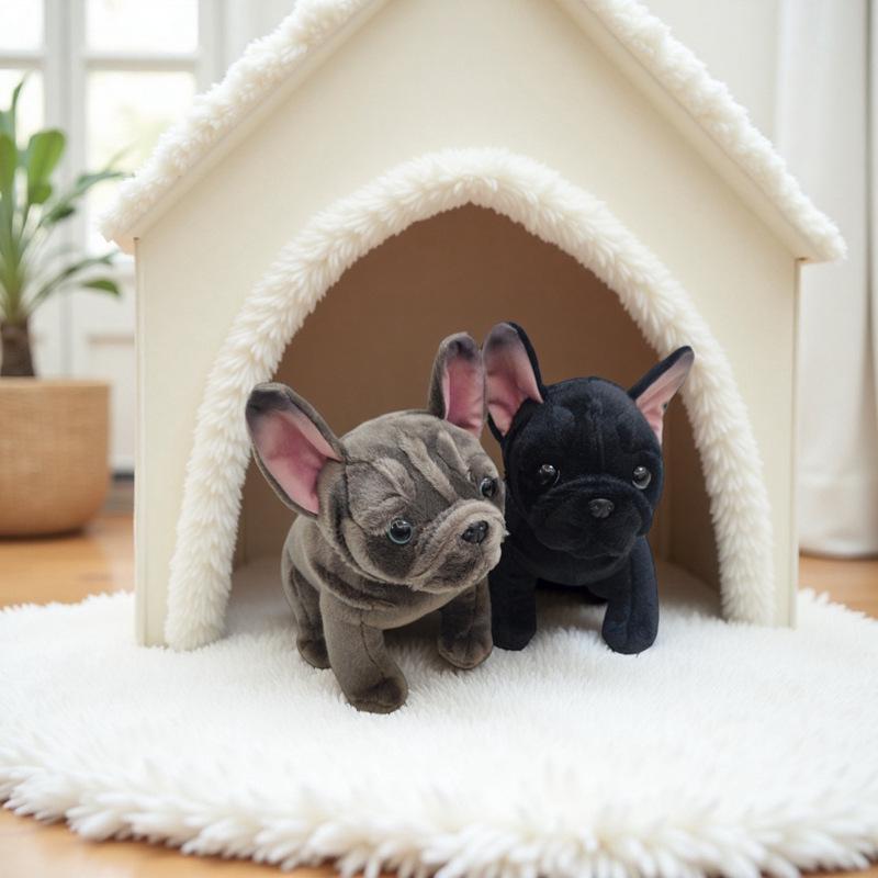 Französische Bulldogge Plüschtier - Niedlicher Puppenbegleiter für Kinder