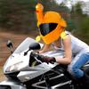 Motorcycle Full Helmet Cover Cartoon Plush Turkey Helmet Cover Fabric Protection Funny Helmet Cover Motorcycle Accessories