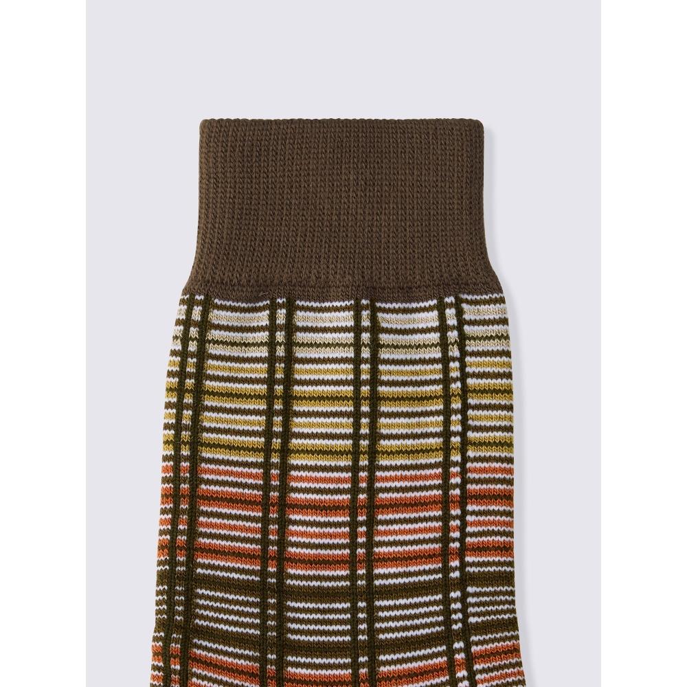 GU by Uniqlo Warm High Ankle Socks Check