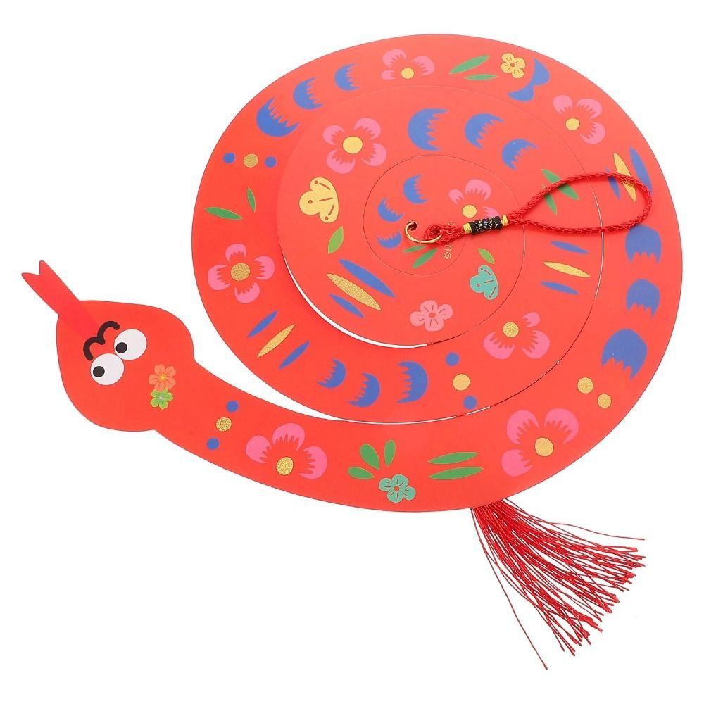 Hanging Year of The Snake Ornament Paper Bonsai Decoration Cartoon Wall Pendant