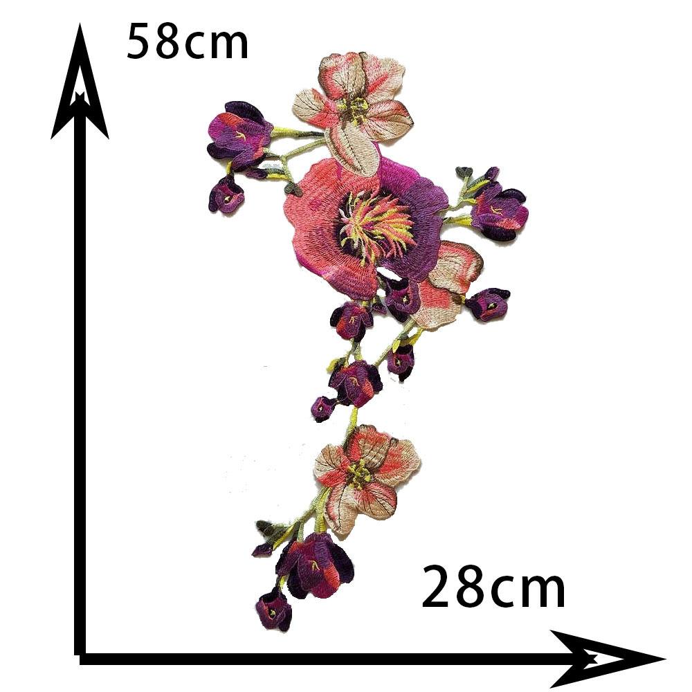 

Dress Diy Ethnic Style Mother Dress Cheongsam Clothing Embroidery Embroidery Lace Clothing Embroidery Style 920 (1 piece)