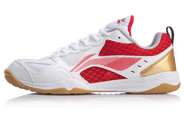 LINING Pantofi de Antrenament Tenis de Masă Bărbați - Alb/Roșu APTP001-2 45