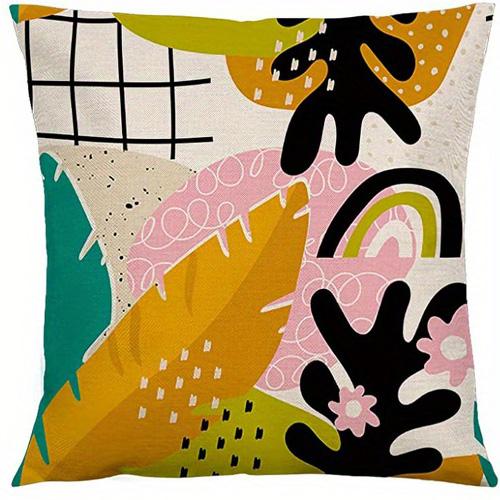 Home Decor Abstract & Animal-Patterned Pillow Covers Pattern Cushion Cover Suitable for Sofa Bedroom Car Pillow Cover