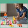 Wooden Animal Stacking Toy For Children Early Learning Brain Teaser Educational Gift