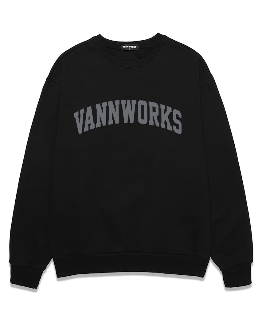 VANNWORKS Arch Logo Sweatshirt (Vs0017) Black (Type A)