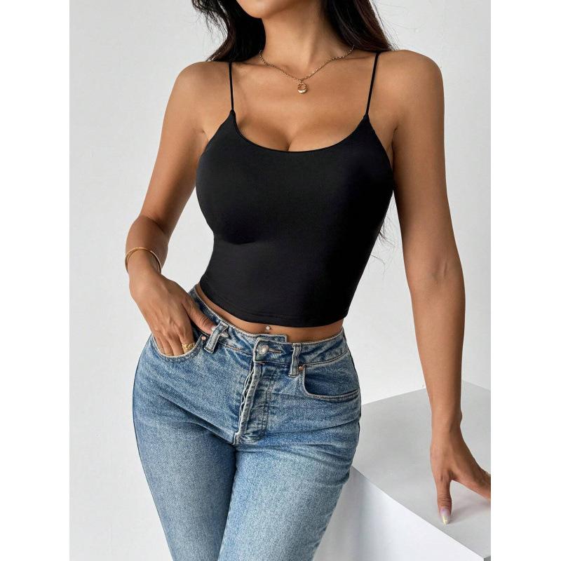 Women'S Fashion Simple Sexy Suspender Vest Spring And Summer New Versatile Commuter Top