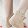 2pcs Plantar Heel Protector Sleeves with Silicone Gel Pads - Breathable Knit Design for Heel Cushioning, Pressure & Support