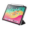 SANWA SUPPLY Hülle für iPad Air 11 Zoll (M3/2025, M2/2024) mit Stifthaltertasche und Ständer, Weiches Lederimitat Schwarz, PDA-IPAD1714BK2