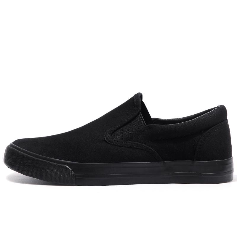 2025 Spring Summer Fashion Cloth Shoes Men Loafers Flat Cool Young Man Street Black Shoes Slip-on Plus Size 45